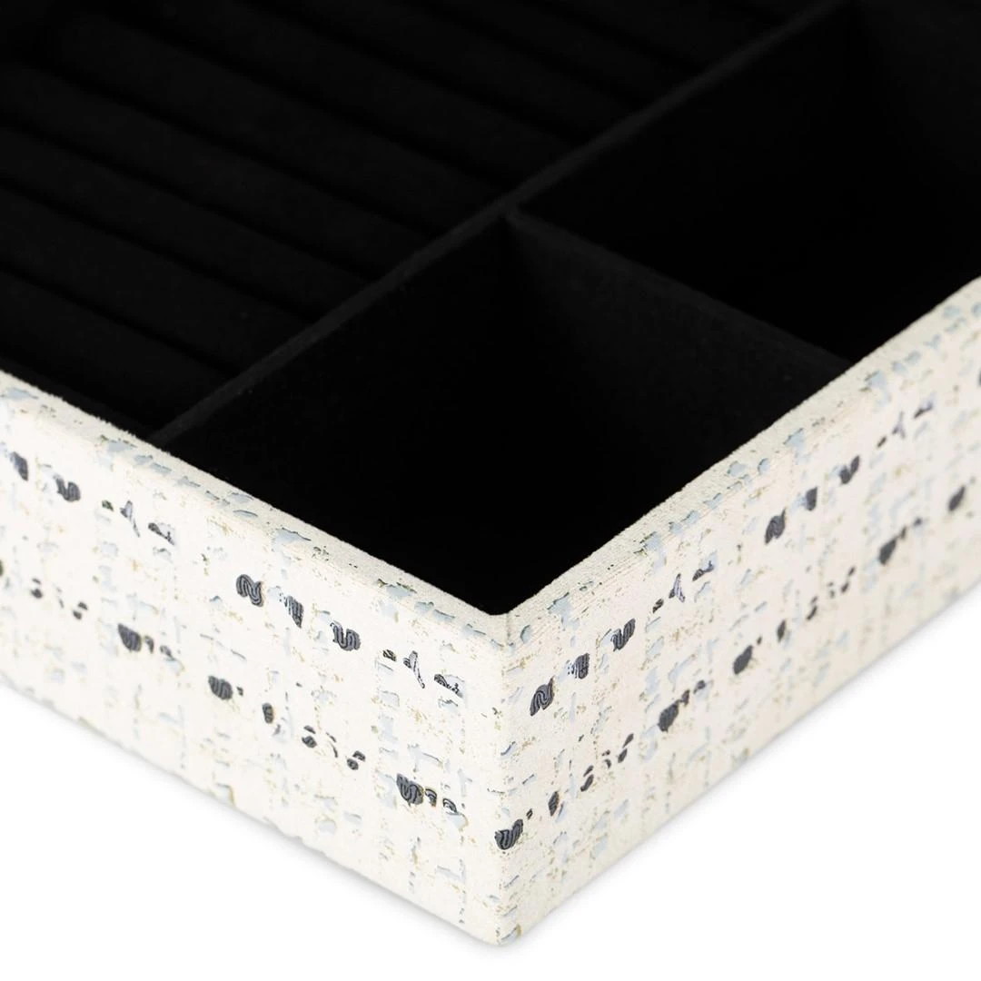 AmeliaHome JUWELRY BOX/AH/MASCA/CREM+Juodas/18X6,5