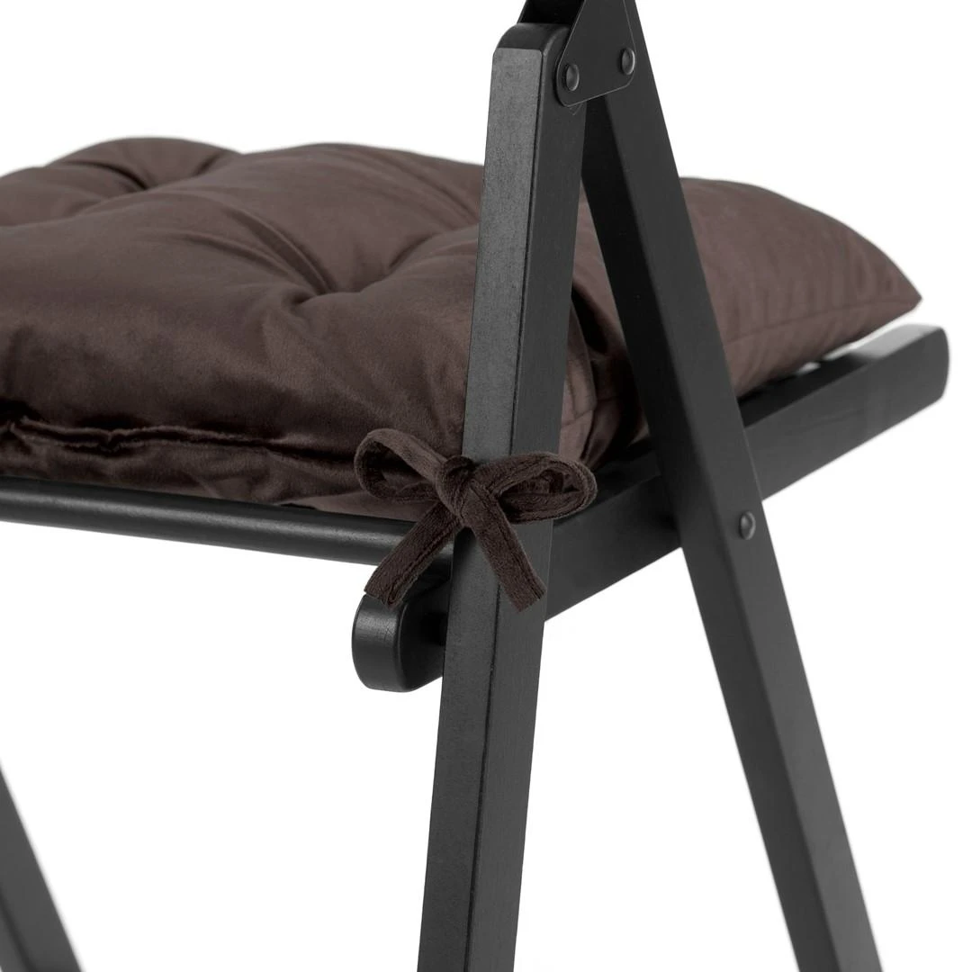 AmeliaHome Kėdės pagalvėlė 40×40 cm tamsiai ruda ALEKSA