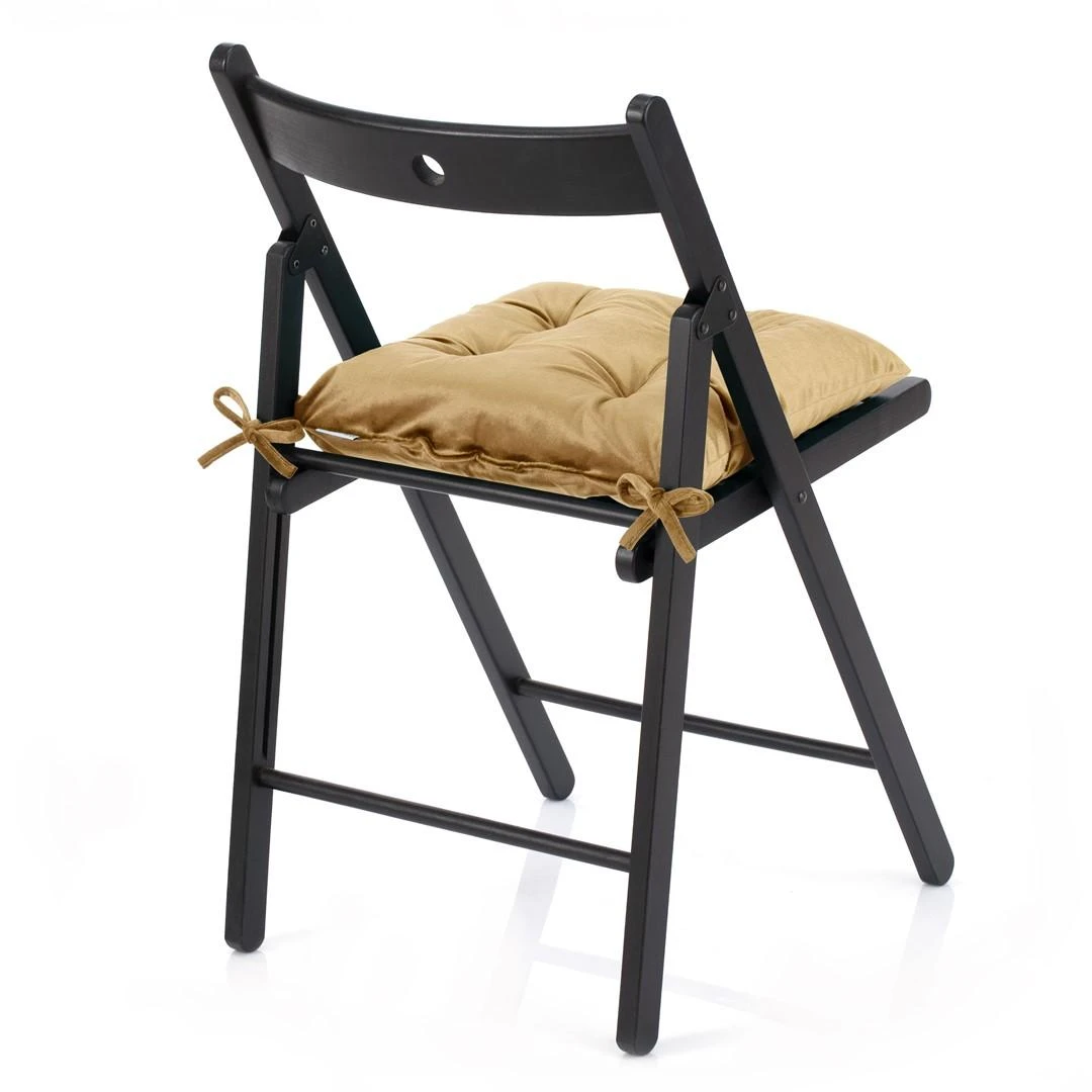 AmeliaHome Kėdės pagalvėlė 40×40 cm garstyčių spalvos AH ALEKSA