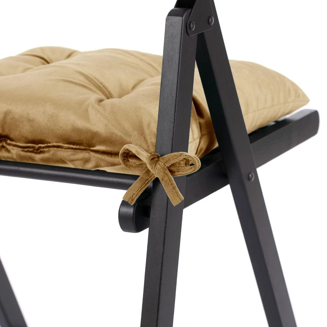 AmeliaHome Kėdės pagalvėlė 40×40 cm garstyčių spalvos AH ALEKSA