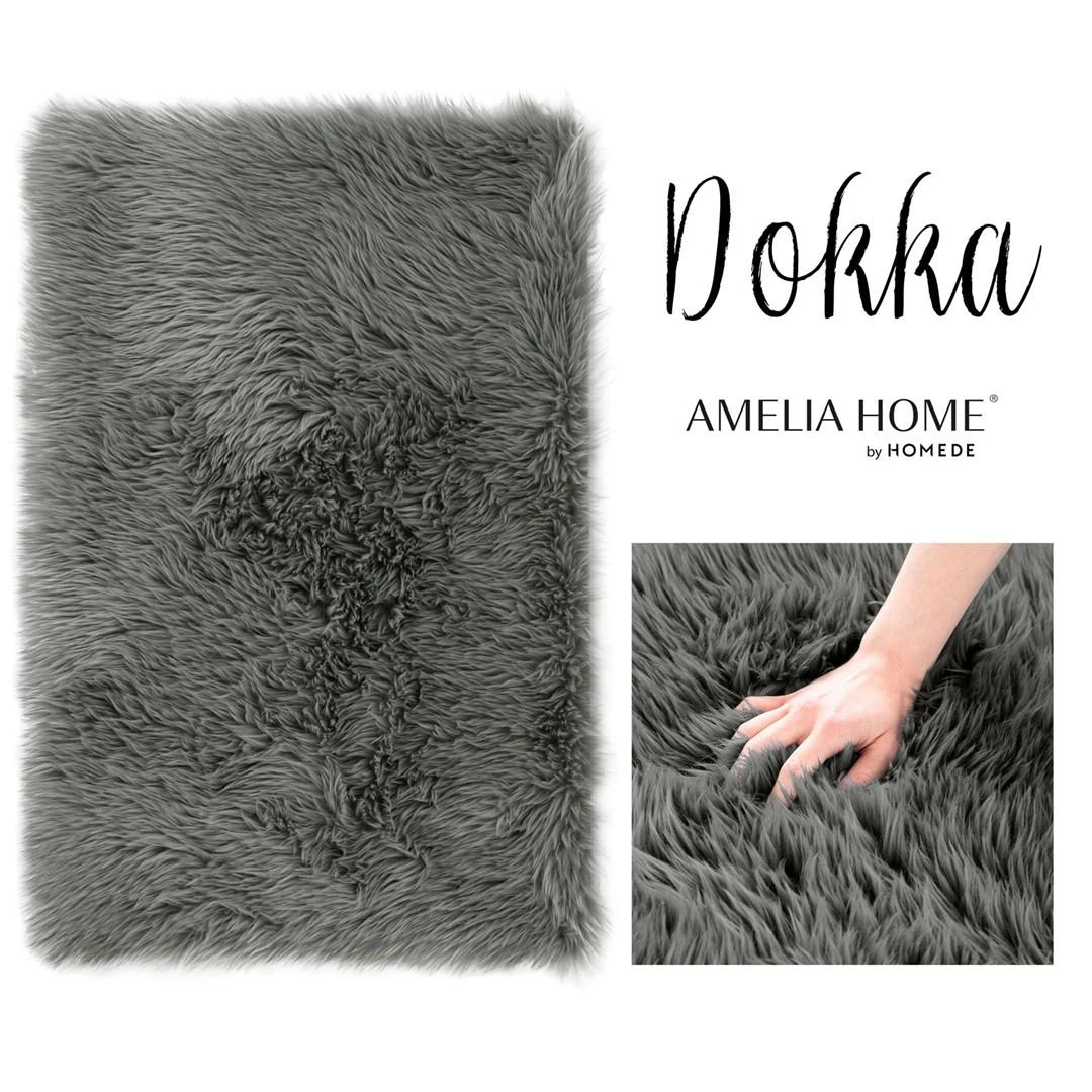 AmeliaHome KILIMAS / AH / DOKKA / DARKGREY / 60x90