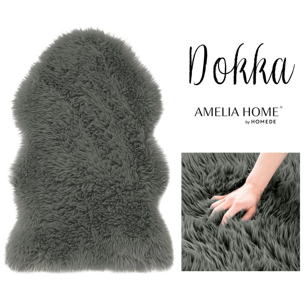 AmeliaHome KILIMAS / AH / DOKKA / DARKGREY / S75x150