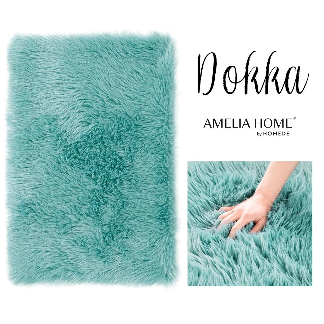 AmeliaHome KILIMAS / AH / DOKKA / NESKLYDUS / MĖLYNAS / 75x120