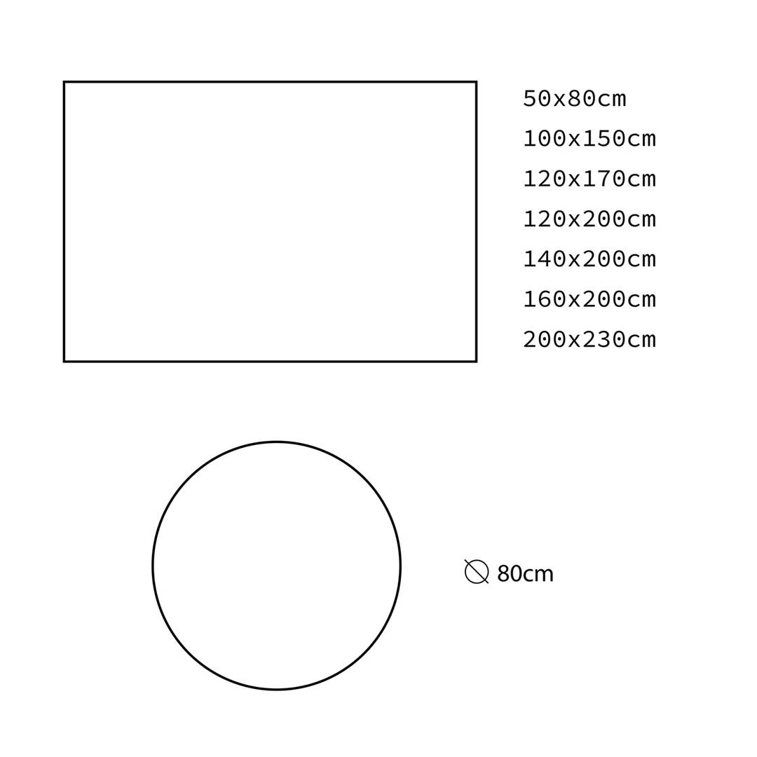 AmeliaHome KILIMAS/AH/FLORO/Mėlynas/50x80