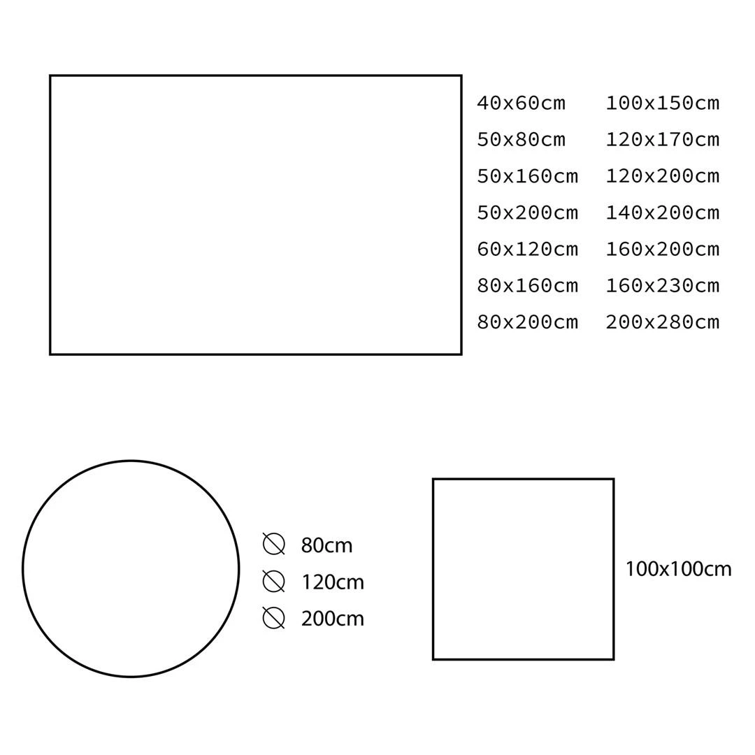 Apvalus kilimas AmeliaHome R120, 120 x 120 cm, spalva: tamsiai pilka