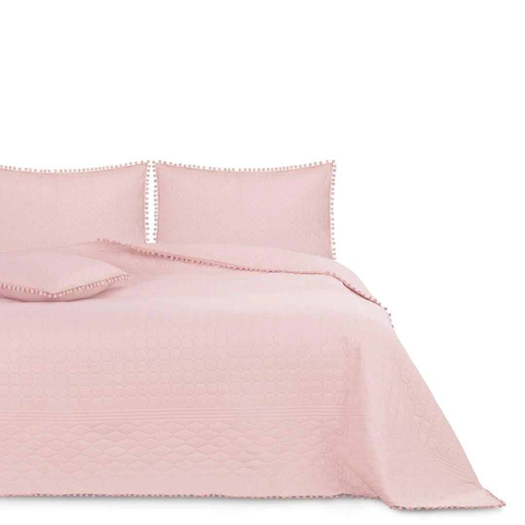 AmeliaHome Lovatiesė 200 × 220 cm, pudrinės rožinės spalvos AH