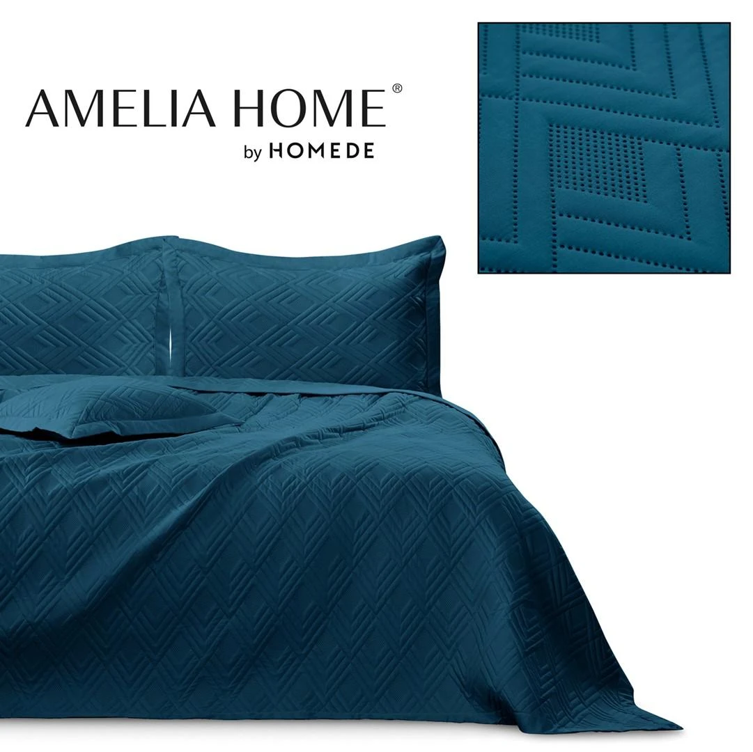 AmeliaHome Lovatiesė 260 × 280 cm, jūrinės spalvos