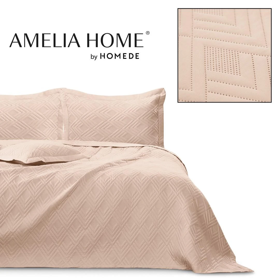 AmeliaHome Lovatiesė 170 × 210 cm, pudros rožinės spalvos