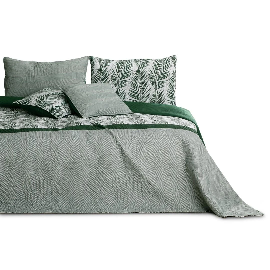 AmeliaHome Lovatiesė 200 × 220 cm, butelkine žalia
