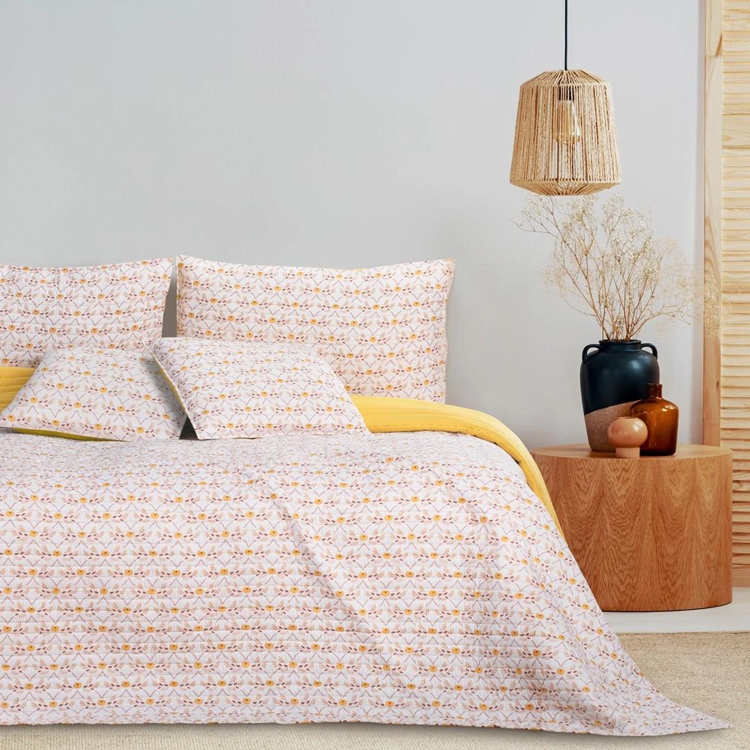 AmeliaHome Lovatiesė 260 × 280 cm, baltos spalvos