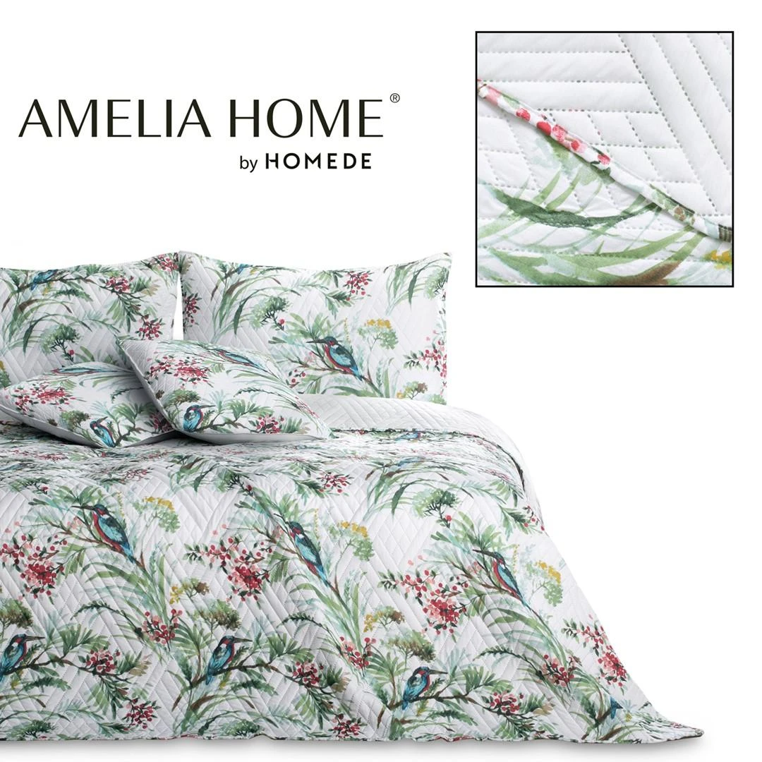 AmeliaHome Lovatiesė 170 × 210 cm, balta
