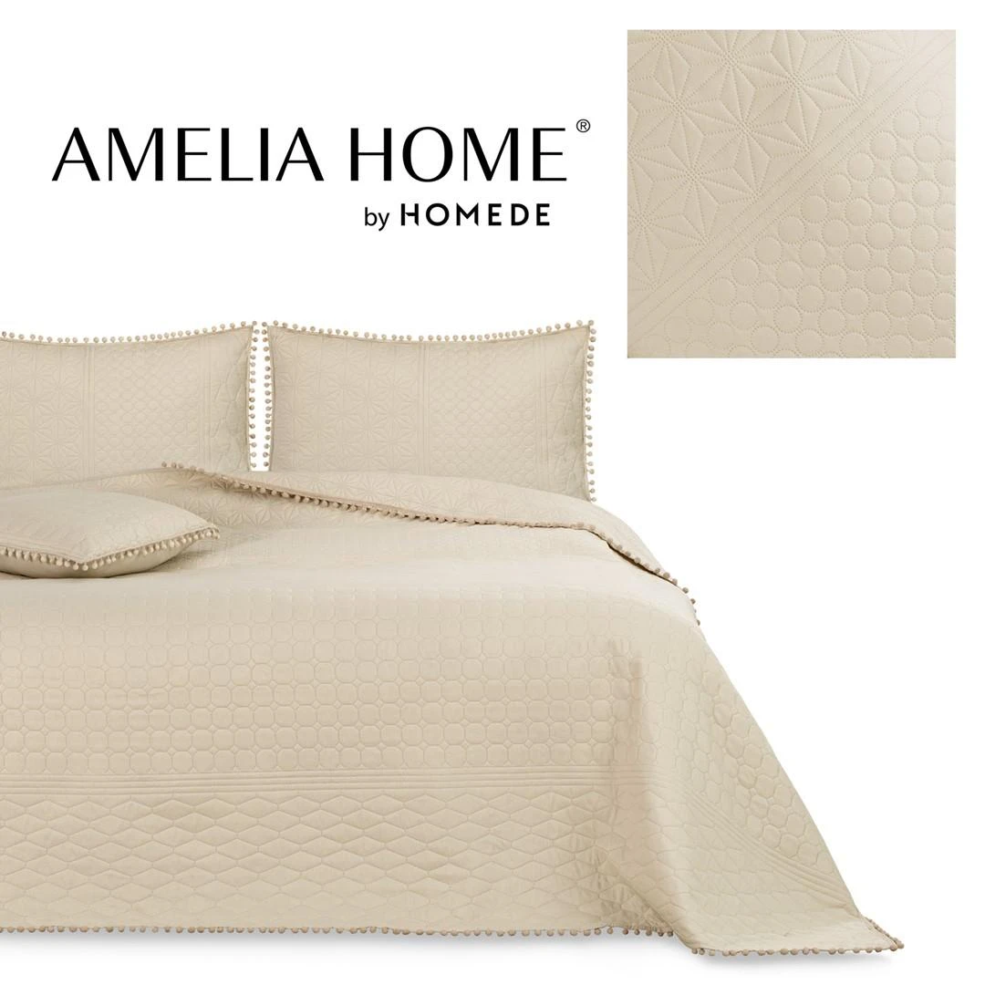 AmeliaHome Lovatiesė 170 × 210 cm, smėlio spalvos AH