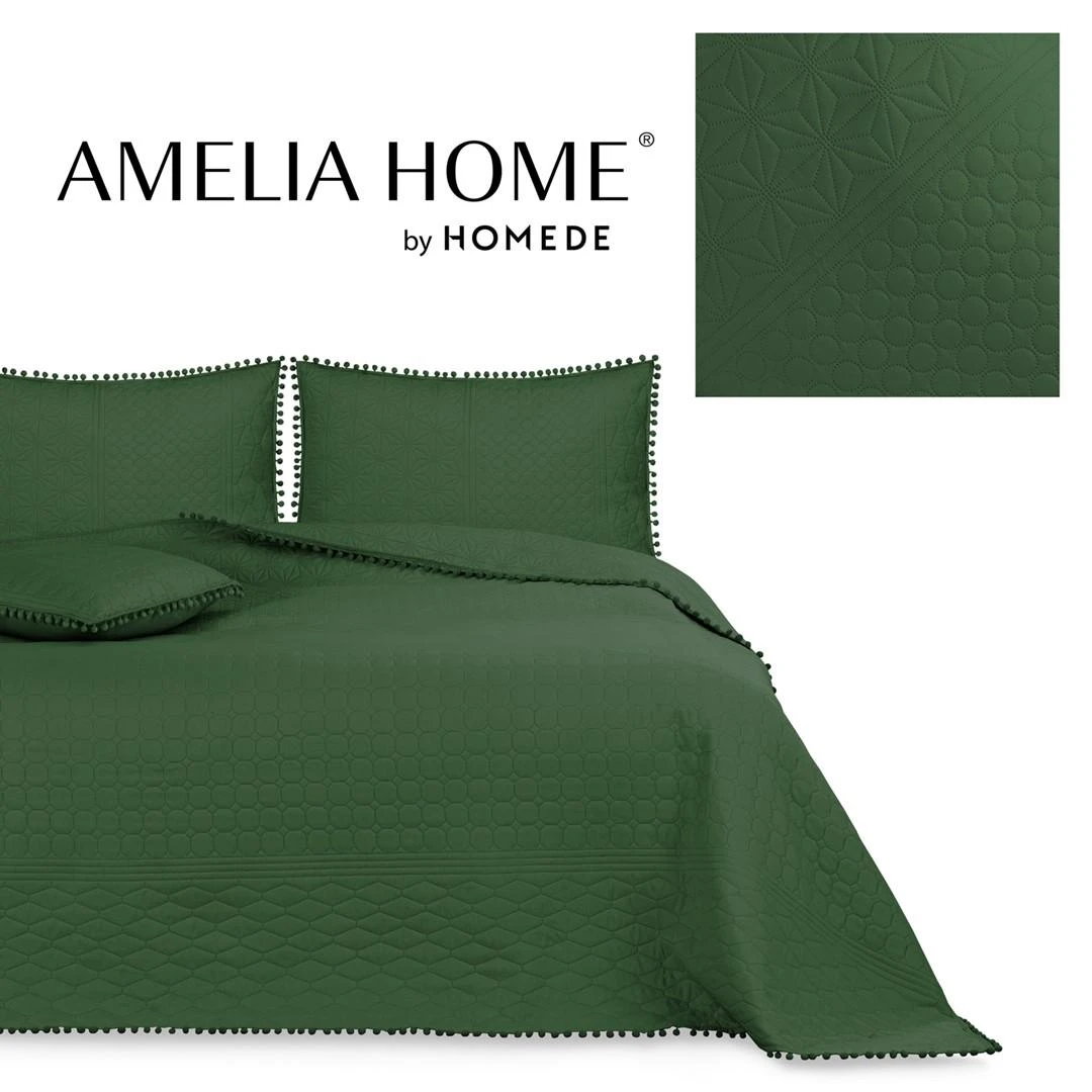 AmeliaHome Lovatiesė 170 × 270 cm AH BOTTLEGREEN