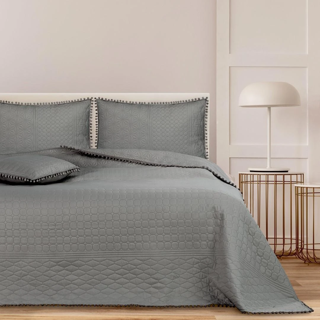 AmeliaHome Lovatiesė 260 × 280 cm, tamsiai pilkos spalvos AH