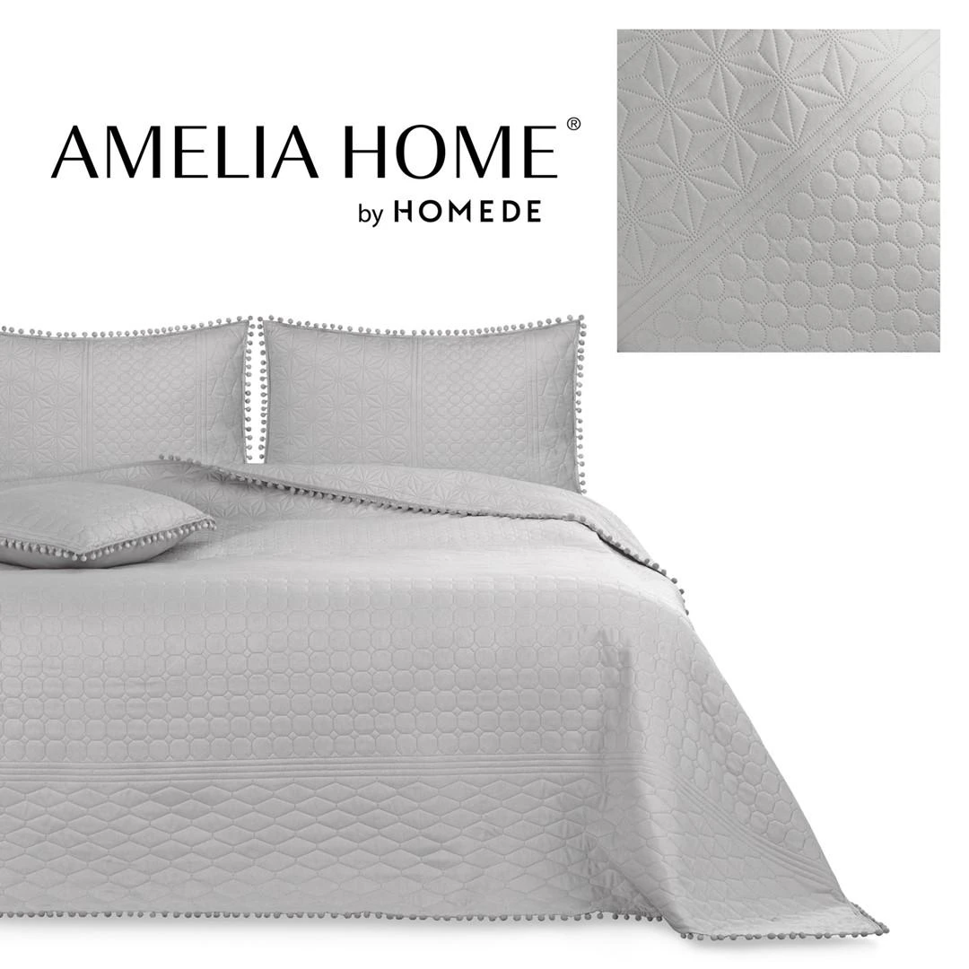 AmeliaHome Lovatiesė 170 × 210 cm AH Sidabrinis