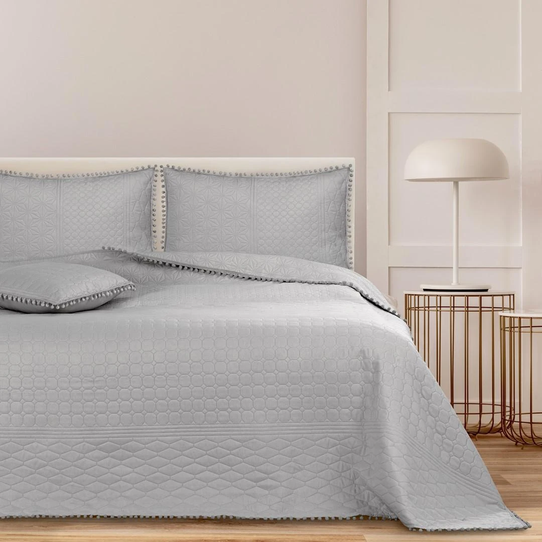 AmeliaHome Lovatiesė 200 × 220 cm AH Sidabrinis