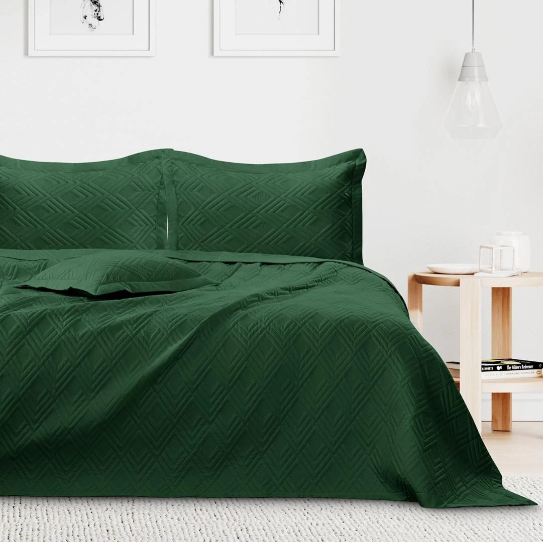 AmeliaHome Lovatiesė 170 × 210 cm, butelių žalios spalvos