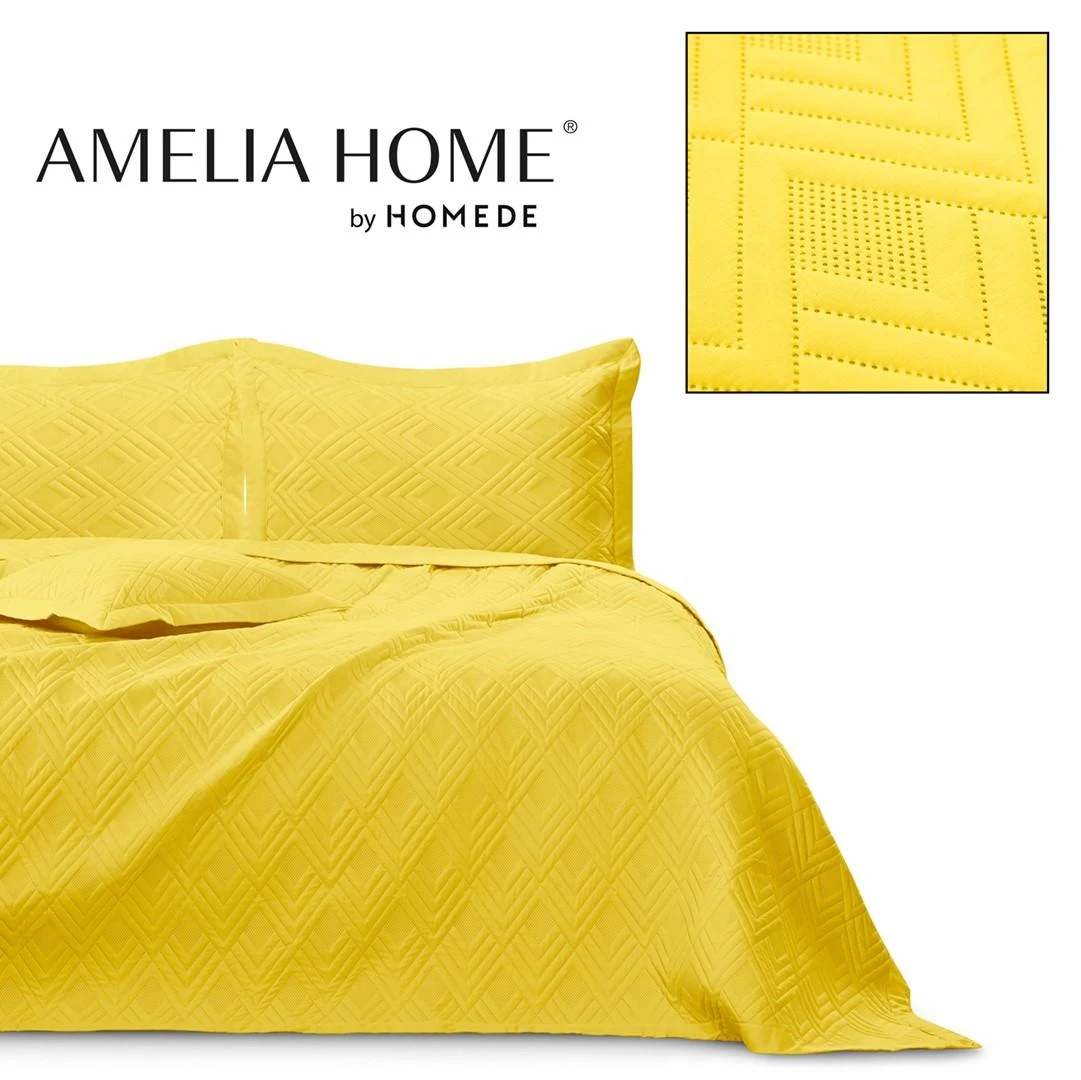 AmeliaHome Lovatiesė 170 × 210 cm, geltonos spalvos