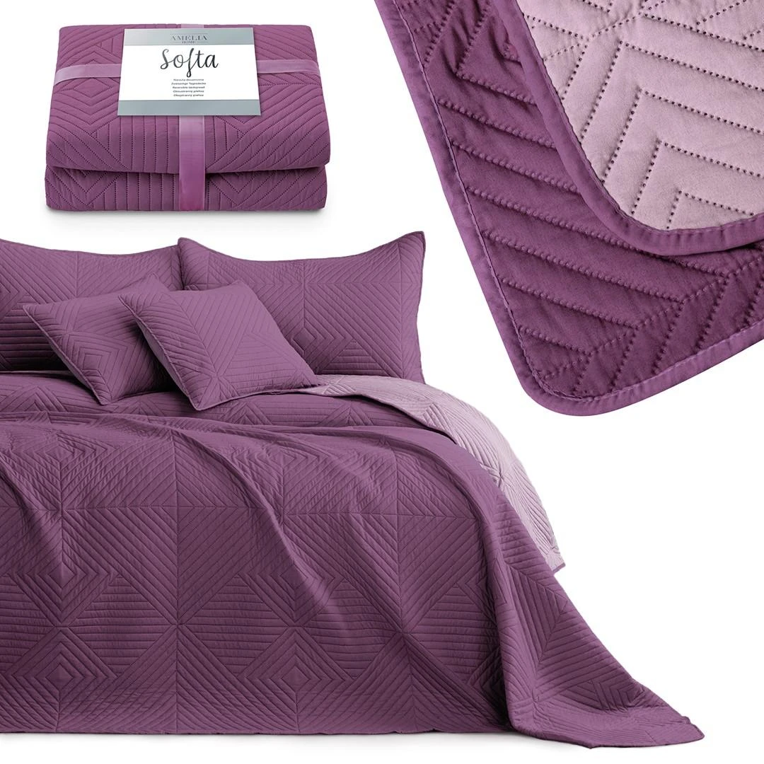 AmeliaHome Lovatiesė 240 × 260 cm, fioletinės spalvos