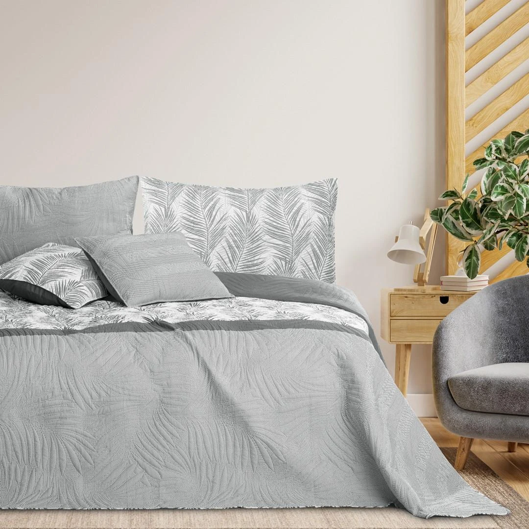 AmeliaHome Lovatiesė 260 × 280 cm, pilkos spalvos