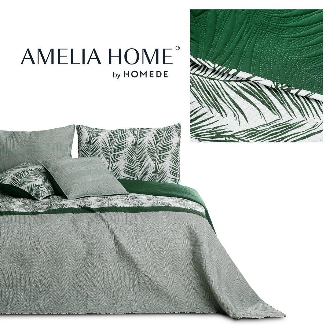 AmeliaHome Lovatiesė 220 × 240 cm, butelių žalios spalvos