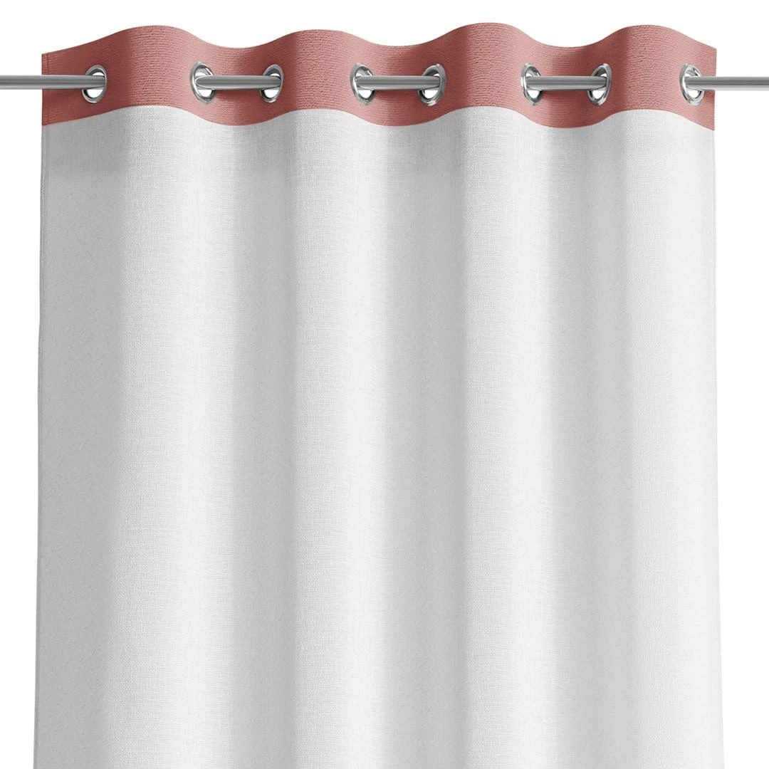 AmeliaHome Užuolaida su kilpomis Irvette 140×250 rudos spalvos