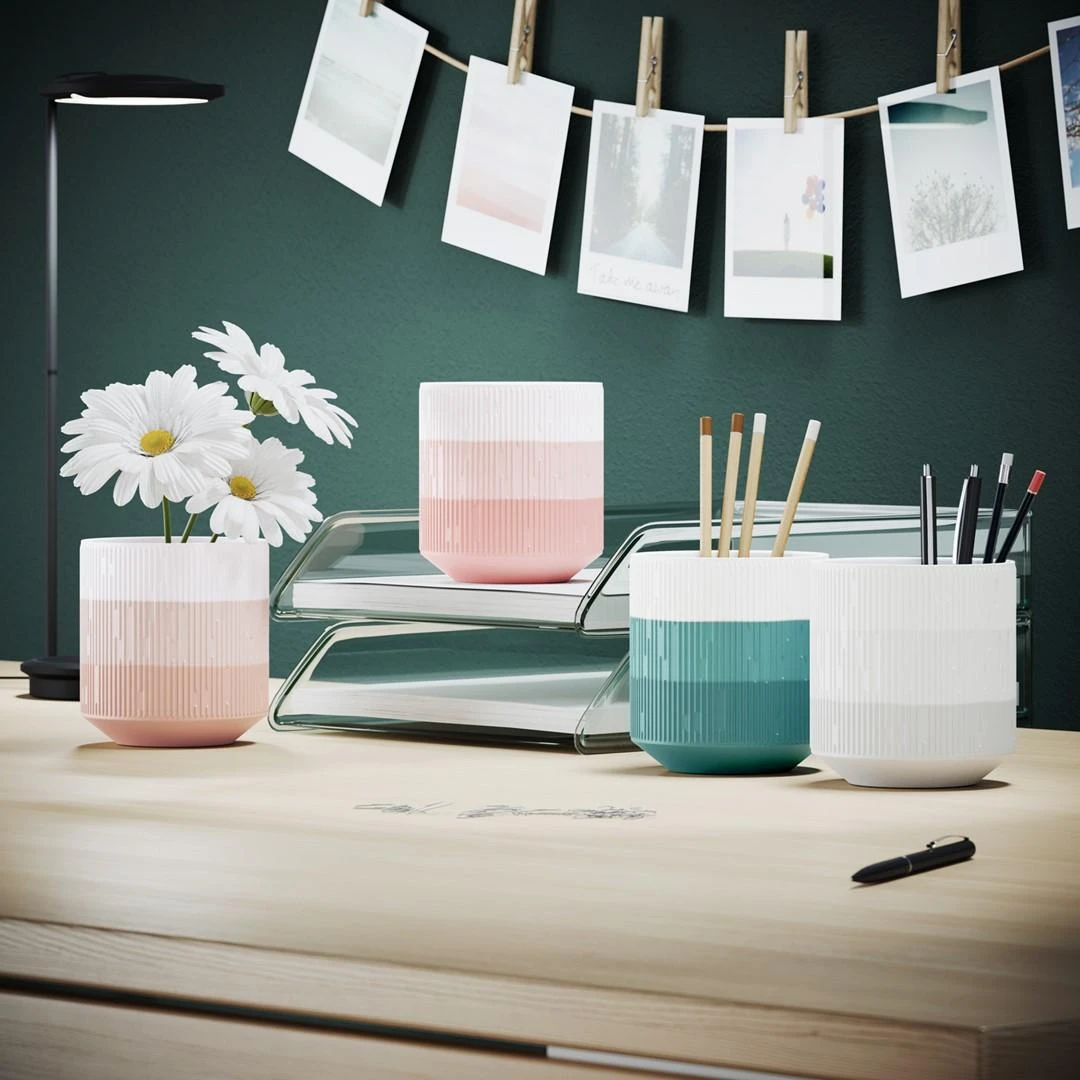 AmeliaHome STORAGEJAR/AH/FINO/POWDERPINK/9X9,8