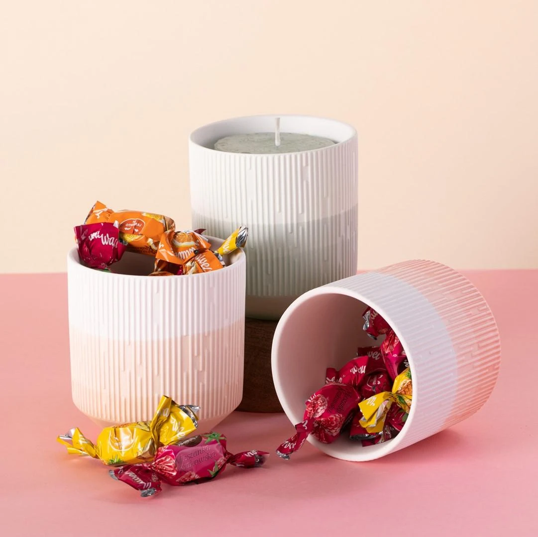 AmeliaHome STORAGEJAR/AH/FINO/POWDERPINK/9X9,8