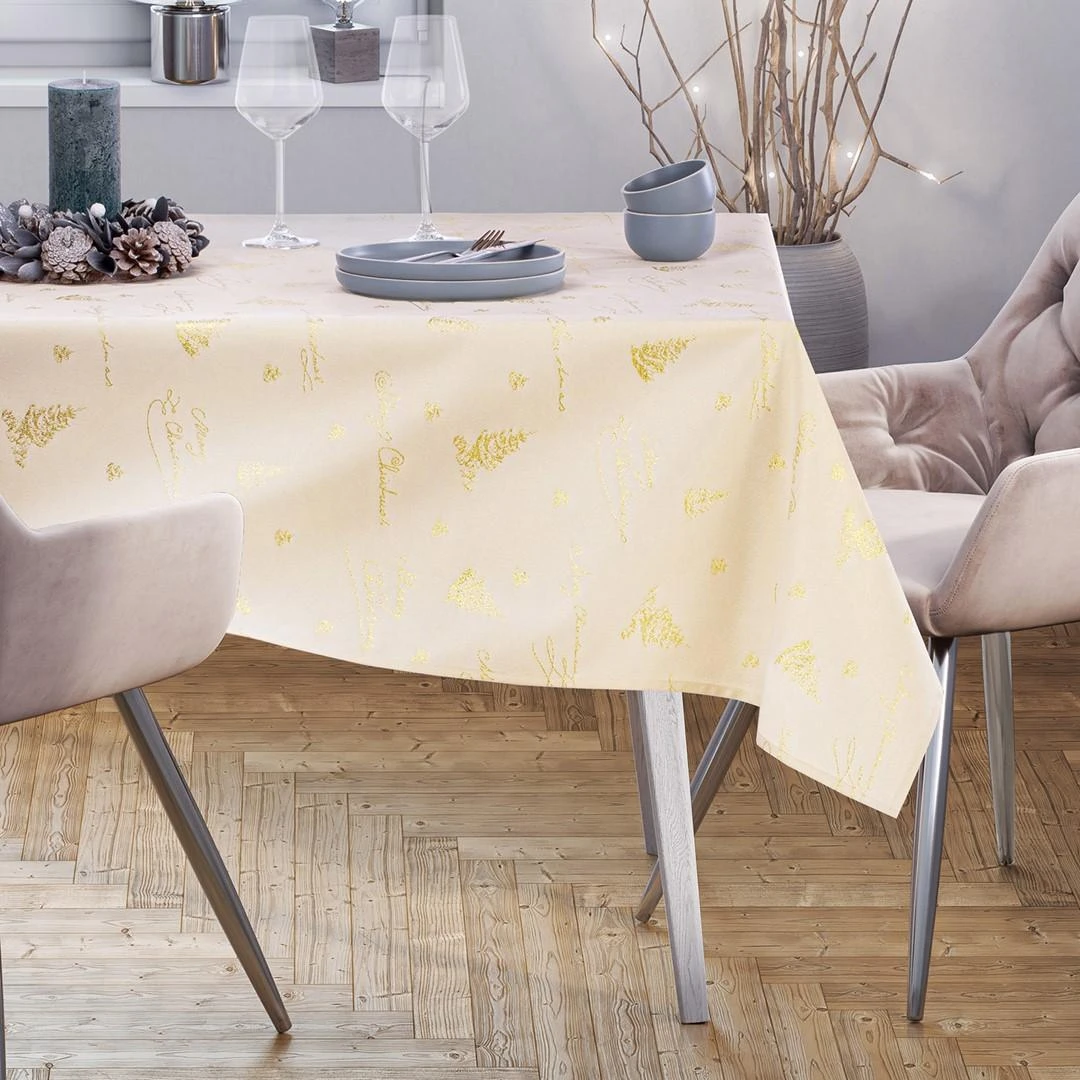 AmeliaHome TCLOTH/AH/CHRISTMASEVE/HMD/GOLD/140X280