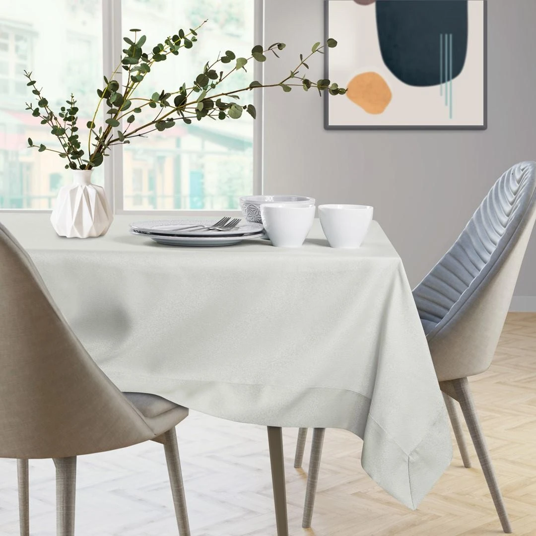 AmeliaHome Kreminės spalvos staltiesė EMPIRE 110 × 180 cm