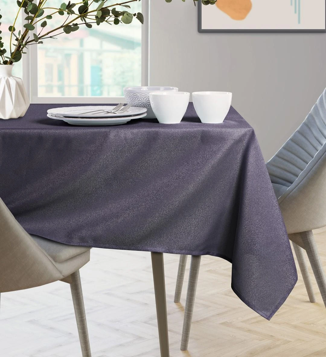 Flhf Fioletinė staltiesė AmeliaHome EMPIRE 155×155 cm