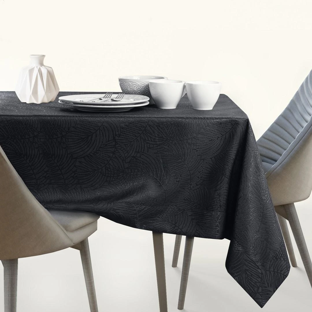 Juoda staltiesė GAIA 140 x 280 cm AmeliaHome