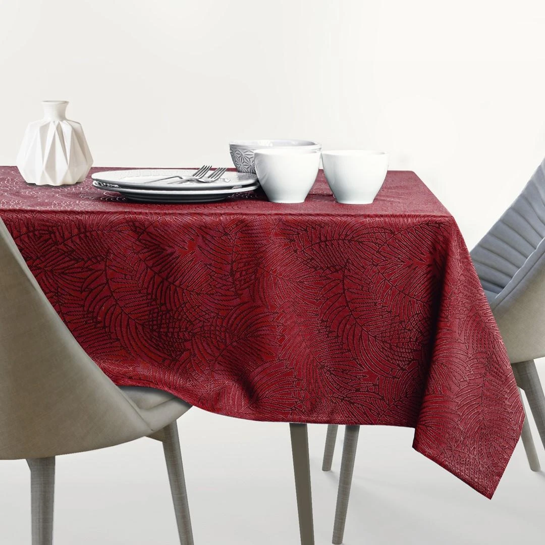 Staltiesė 110×240 cm bordo spalvos AmeliaHome