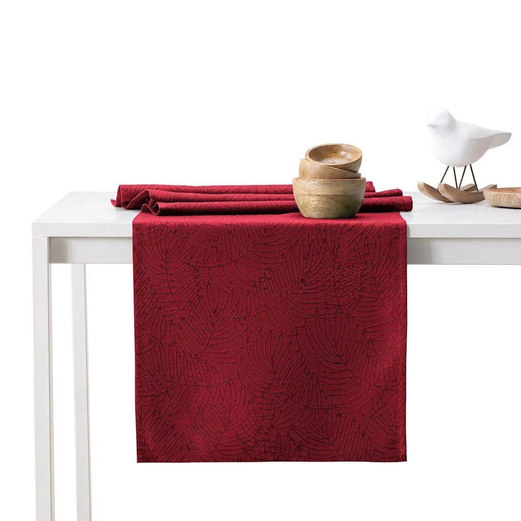 AmeliaHome Staltiesė 115x250 cm + 35x250 cm bordo spalvos AH GAIA HMD