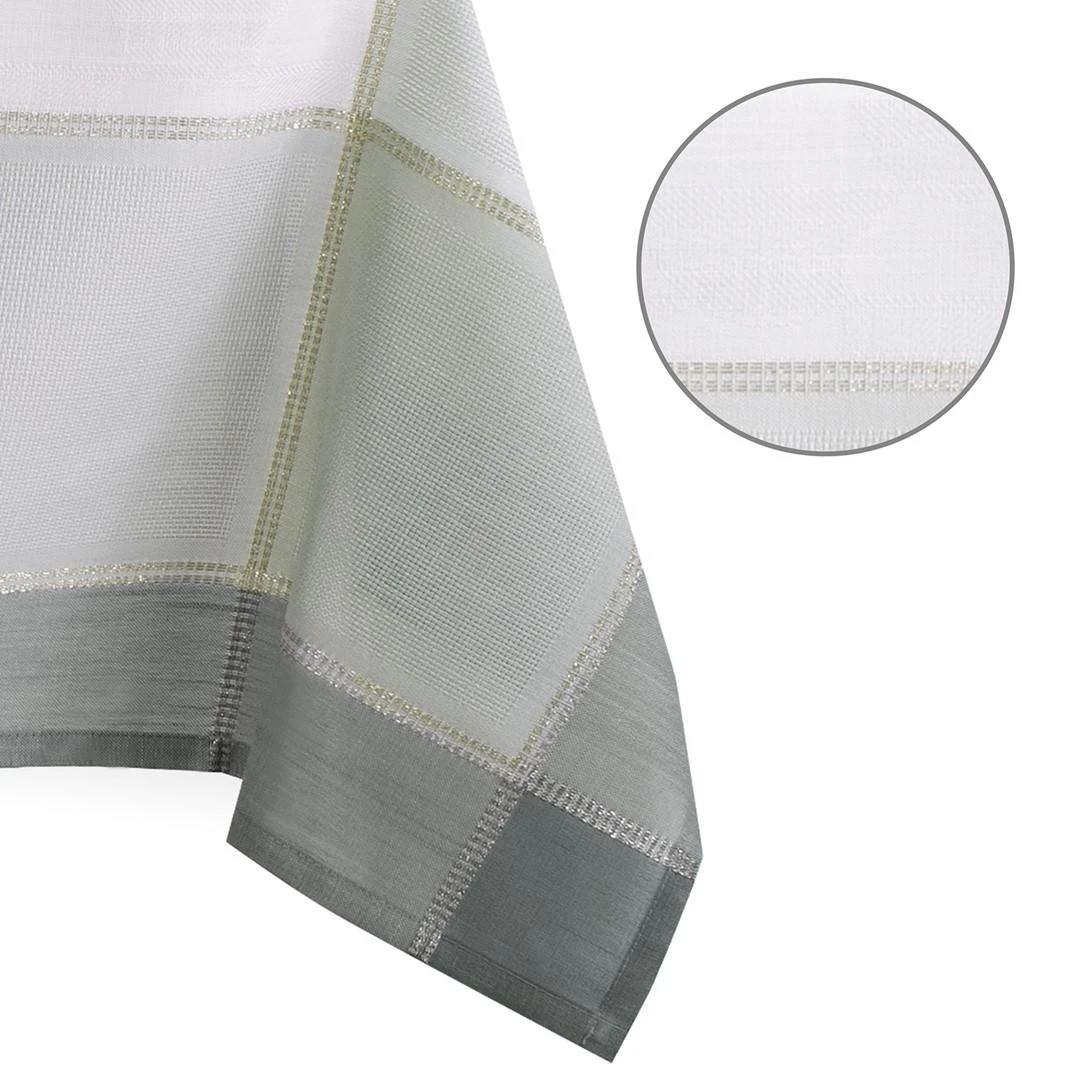 AmeliaHome Balta ir mėlyna staltiesė LAVAL AH 140×220 cm