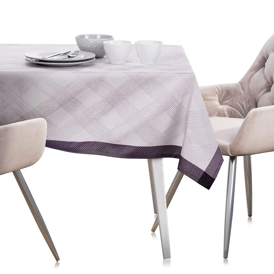 AmeliaHome Staltiesė Milluza violetinė 140 x 400 cm