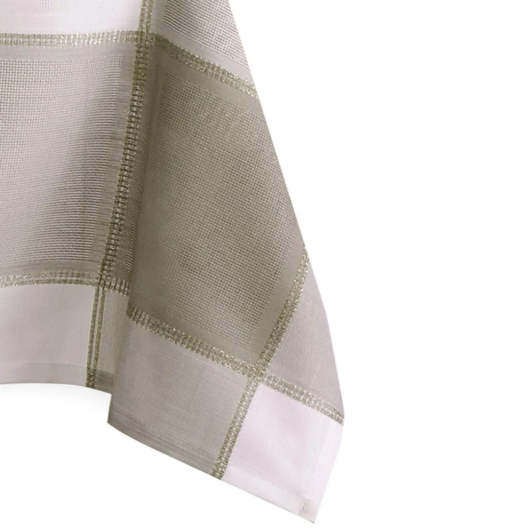 AmeliaHome Sevran staltiesė smėlinė–balta 140×300 cm