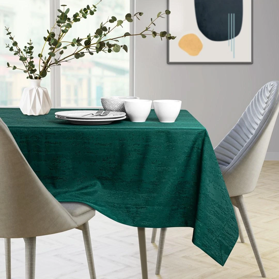 AmeliaHome Staltiesė 140×200 cm tamsiai žalia VESTA
