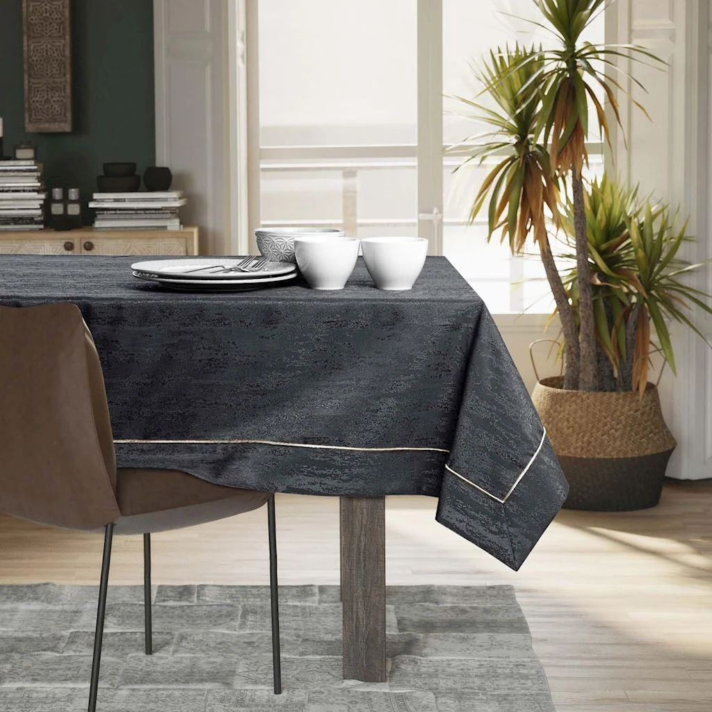 AmeliaHome Staltiesė 140×140 cm tamsiai pilka VESTA