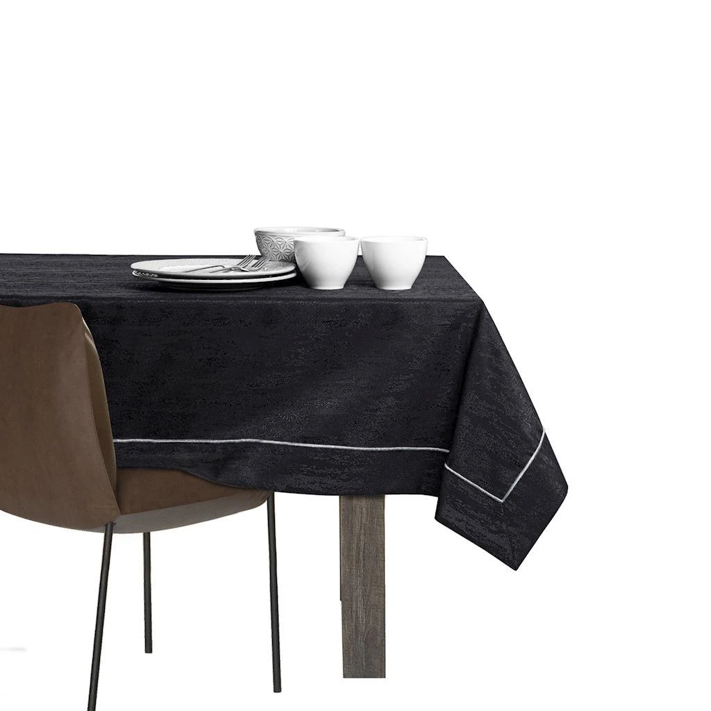 AmeliaHome Staltiesė 140×450 cm juoda Vesta