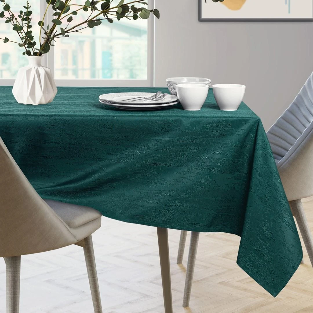 AmeliaHome Staltiesė 130×180 cm tamsiai žalia AH VESTA