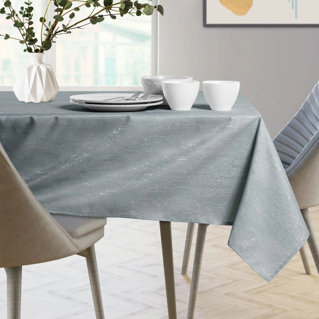 Atspari dėmėms staltiesė AmeliaHome VESTA 155 x 250 cm, šviesiai pilkos spalvos