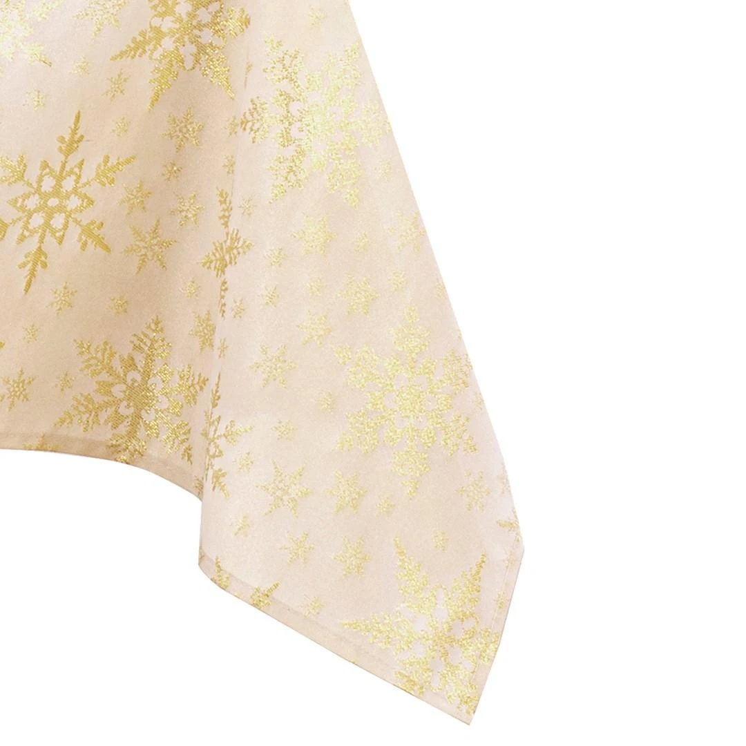 AmeliaHome TCLOTH/AH/WHITECHCRISTMAS/HMD/GOLD/140X400