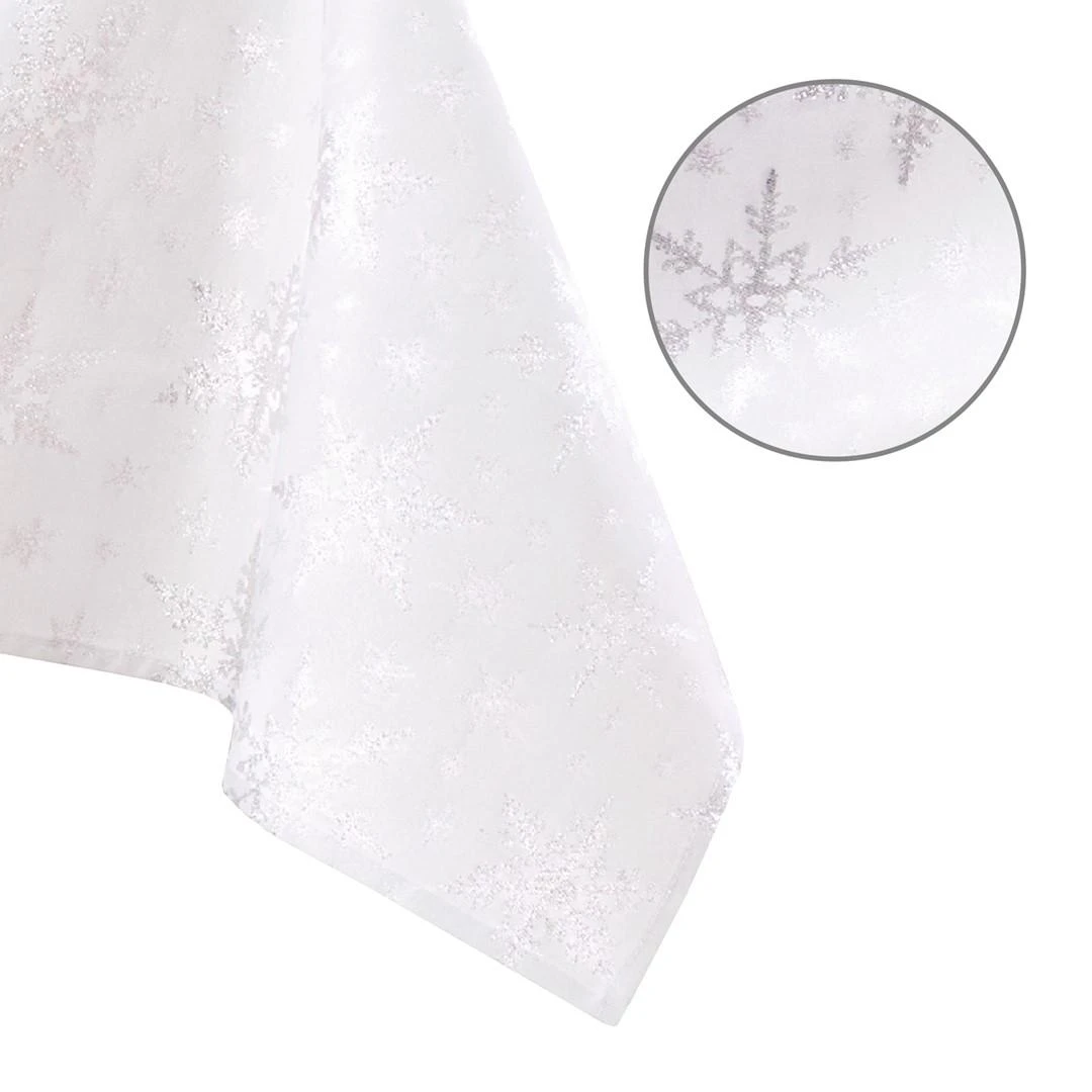 AmeliaHome TCLOTH/AH/WHITECHCRISTMAS/HMD/Sidabrinis/140X400