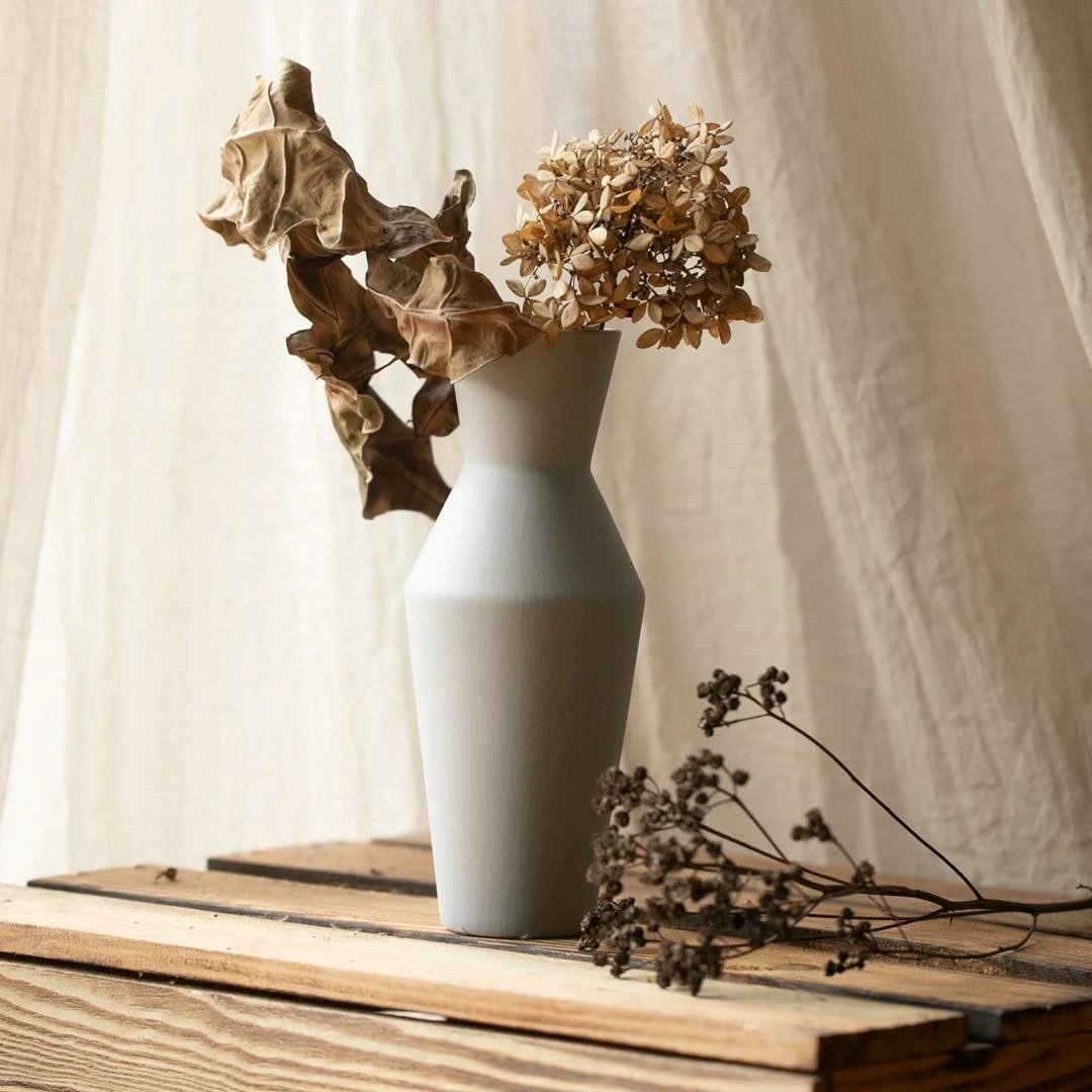 AmeliaHome VAZĖ / AH / GIARA / PILKA / 10X24