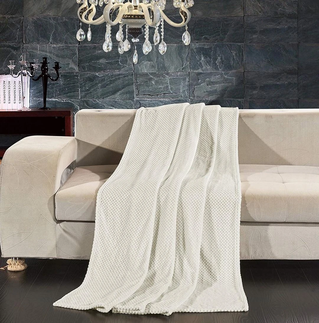 DecoKing Smėlinės spalvos pledas Henry 170×210 cm