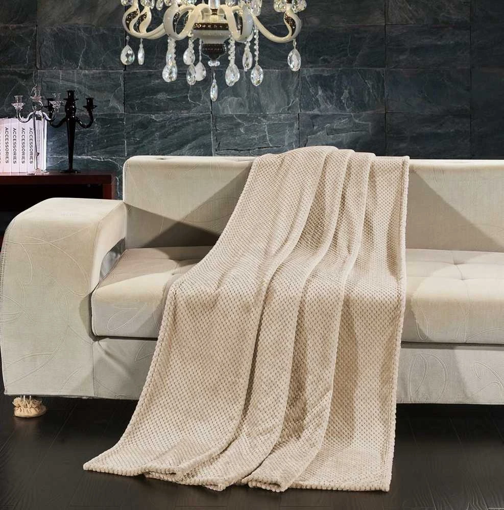 Pledas DecoKing Henry, 150 cm x 200 cm, smėlio ruda (cappucino)