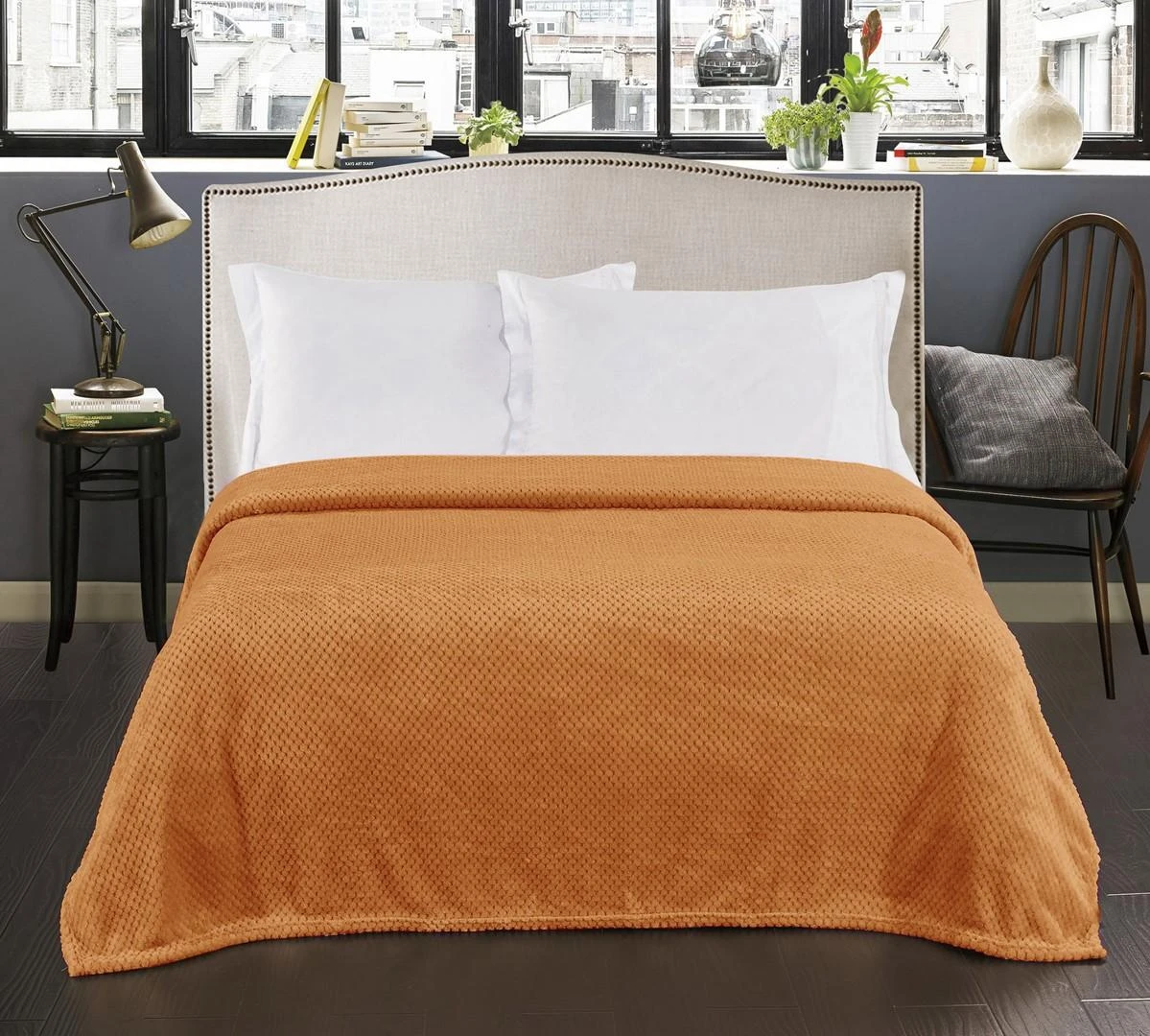 DecoKing Oranžinė antklodė 70×150 cm