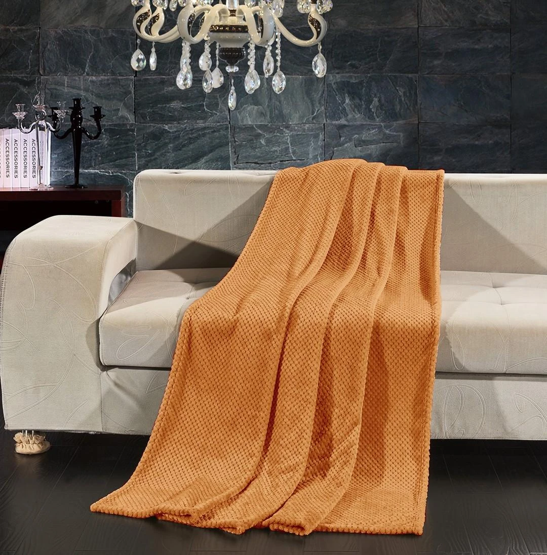 DecoKing Oranžinė antklodė 70×150 cm