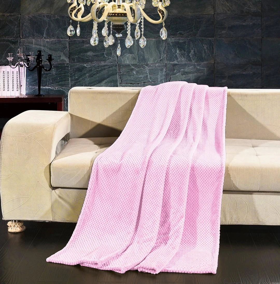 Pledas DecoKing Henry, rožinis, 240 cm x 220 cm
